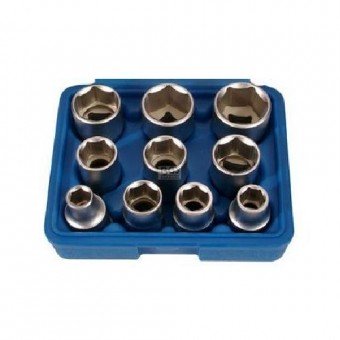 GER303A doppenset 10-delig inch maten