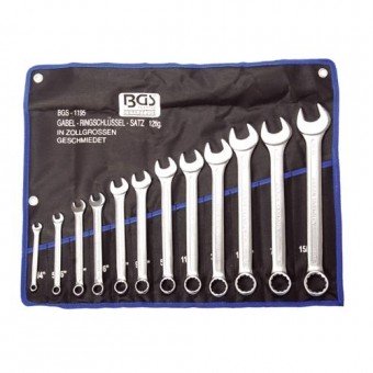 GER301A Ring/steeksleutels inch maten